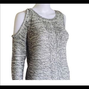 Cloth by RD Grey Cold Shoulder Sweater